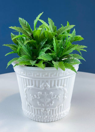white glass plant pot French Country Milk Glass Planter. Herb Pot. Window Sill Flower Pot. White Dining Room Decor. Gift for Gardener. Gift for Mom