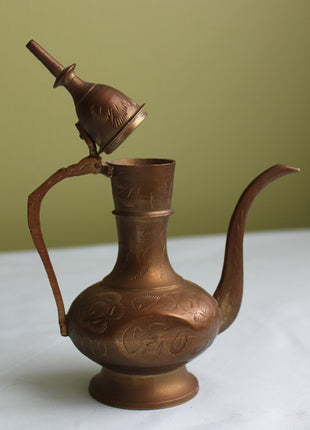 Brass Aftaba Pot.  Container for Holy Water from Ganges.