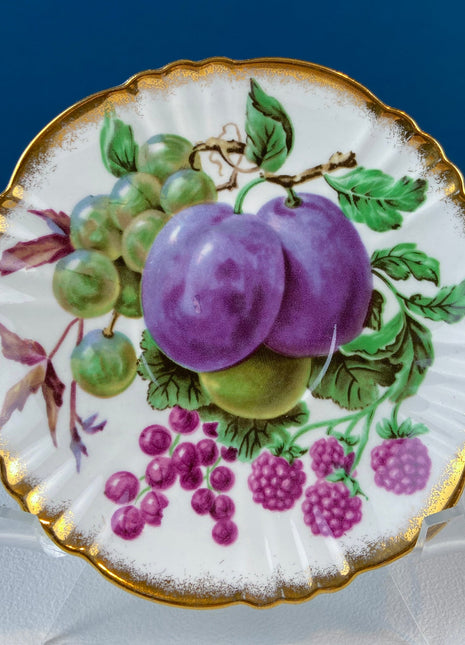 Vintage Tea Cup with Saucer by Royal Standard, England , 1060 , Fruit Pattern.