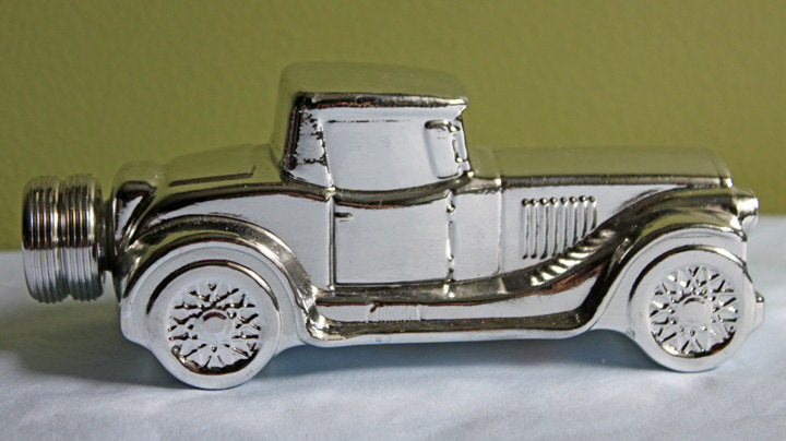 Avon Collectible Car Shaped Cologne Silver Bottle Anything