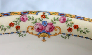 Antique Soup Bowl or Cereal Bowl by Victoria China. Replacement for Soup Bowl in Warwick Pattern Made in Chechoslovakia.