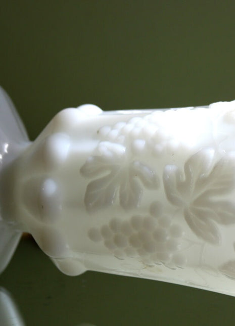 Westmoreland Milk Glass Grapevine Design Vase