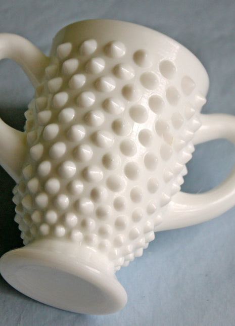 Fenton Hobnail Vase with Handles - Small Footed Vase