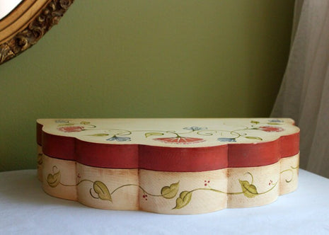 Hand Made and Painted Wooden Storage Box
