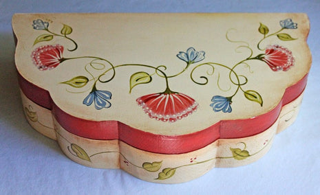 Hand Made and Painted Wooden Storage Box