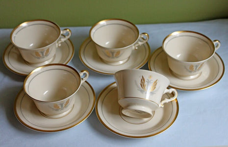 Vintage Tea Cup & Saucer - Governor Clinton Syracuse China