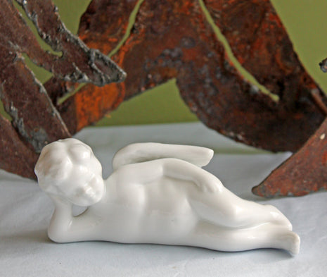 Porcelain Cherub Angel Figurine