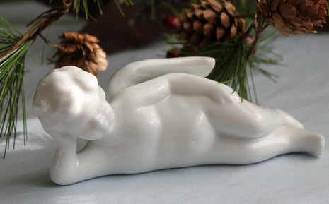 Porcelain Cherub Angel Figurine