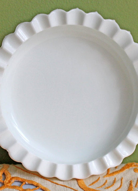 Milk Glass Ashtray with Hobnail Pattern. Gift for Smokers.