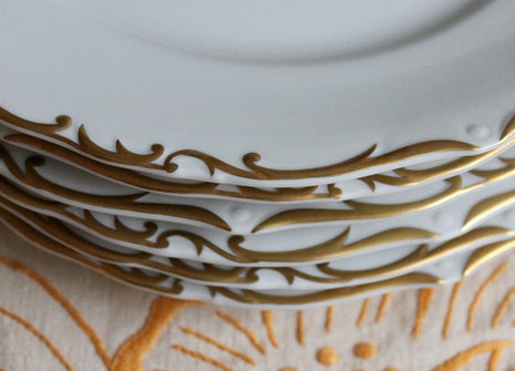 Antique Salad and Bread Plates. Six Salad and Six Bread Plate by Brenton Regency. Plates Made in Japan.