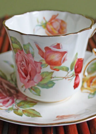 Hammersley Tea Cup and Saucer Margaret Rose