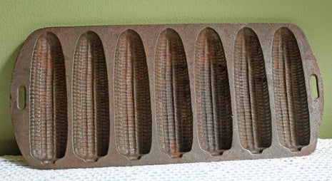 Antique Cast Iron Corn Shaped Cookie Baking Mold