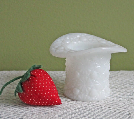 Westmoreland Milk Glass Hat Shaped Vase