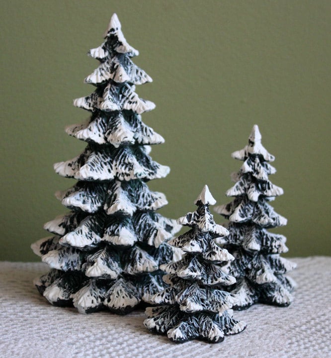 Vintage Ceramic Village Accessory - Mountains and Trees for Christmas –  Anything Discovered
